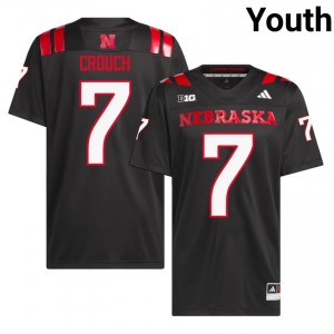 Nebraska Cornhuskers Eric Crouch #7 Black Youth Football Gameday Jersey Officially Licensed NCAA 58111246