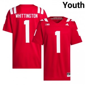 Jahsear Whittington #1 Nebraska Scarlet Youth Football College Jersey 2026-2027 Stitched 31840795
