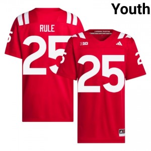 NU Huskers Jamal Rule #25 Scarlet Youth Football Gameday Jersey Officially Licensed NCAA 18095983