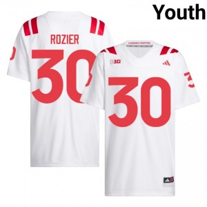 Cornhuskers Mike Rozier #30 White Youth Football Gameday Jersey Officially Licensed NCAA 74788883