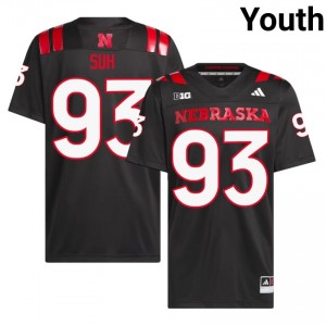 Ndamukong Suh Cornhuskers #93 University Football Jersey 2026-27 Youth Black Adidas Swingman 42599231