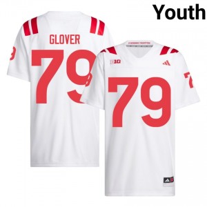 Rich Glover #79 NU Huskers White Youth Football College Jersey 2026-2027 Stitched 55403915