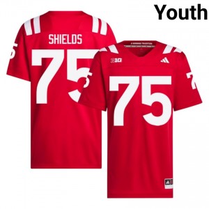 Will Shields NU Huskers #75 University Football Jersey 2026-27 Youth Scarlet Adidas Swingman 30197931